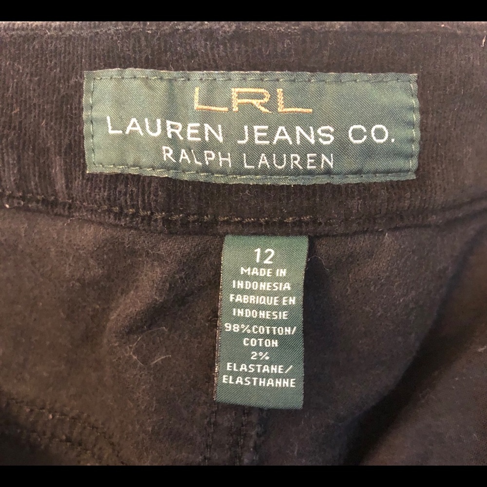 Ralph Lauren Corduroy Black Pants